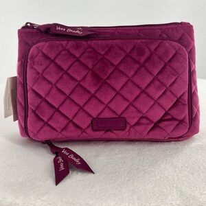 NWT Vera Bradley Majestic Magenta Velvet Compact Organizer